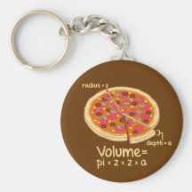 Formule mathématique = Pi*z*z*a de volume de pizza Porte-clef