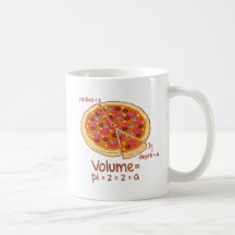 Formule mathématique = Pi*z*z*a de volume de pizza Tasse À Café