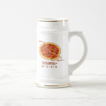 Formule mathématique = Pi*z*z*a de volume de pizza Tasse