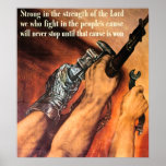 Fort dans la force du seigneur - cru poster