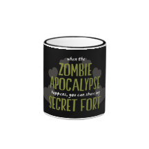 Fort d'apocalypse de zombi tasse
