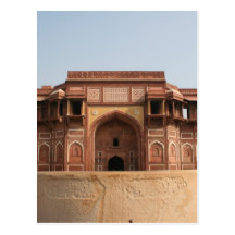 Fort rouge Âgrâ Inde de Jahangiri Mahal Cartes Postales