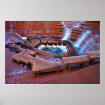Fort Worth Watergarden Affiche