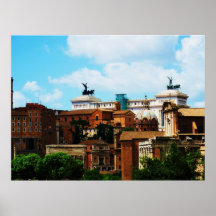 Forum romain, Rome - panoramique Poster