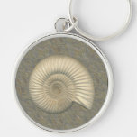 Fossile d'ammonite de Perisphinctes Porte-clé