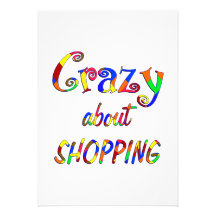 Fou au sujet des achats invitation personnalisable