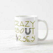 Fou au sujet des chevaux mug