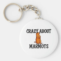 Fou au sujet des marmottes porte-clef