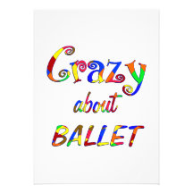 Fou au sujet du ballet cartons d'invitation personnalisés