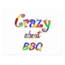Fou au sujet du BBQ Carte Postale