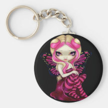 "Foudre rose" Keychain Porte-clés
