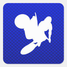 Fouet bleu de motocross adhésifs