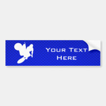 Fouet bleu de motocross adhésifs pour voiture