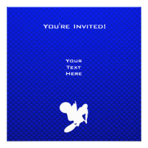 Fouet bleu de motocross cartons d'invitation
