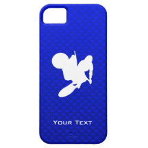 Fouet bleu de motocross coques iPhone 5