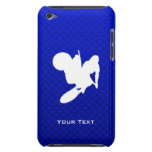 Fouet bleu de motocross étuis iPod touch