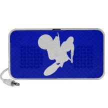 Fouet bleu de motocross haut-parleur