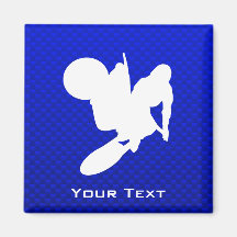 Fouet bleu de motocross magnets