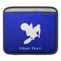 Fouet bleu de motocross poches pour iPad