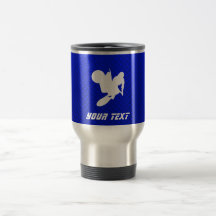 Fouet bleu de motocross tasses