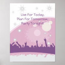 Foule de partie posters