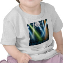 Foule de piste de danse de boule de miroir t-shirt