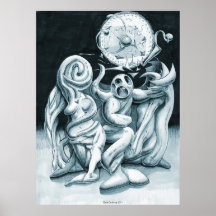 Four Figures Interact Poster