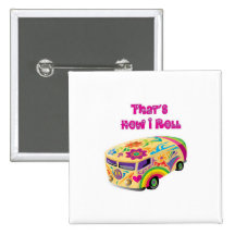 fourgon hippie rétro comment je roule badges