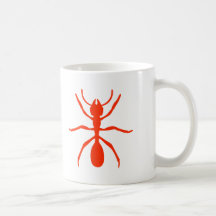 fourmi rouge tasse à café