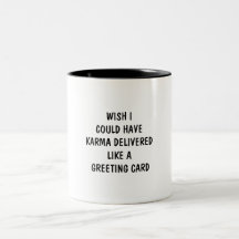 FOURNISSEZ LE KARMA COMME UNE TASSE DE CARTE DE VO