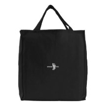 Fourre-tout noir sacs brodés