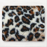 Fourrure sauvage de léopard tapis de souris
