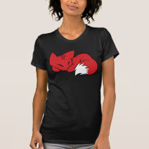 Fox courbé de sommeil t-shirt