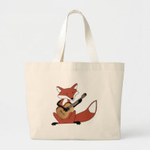 Fox jouant la guitare sac