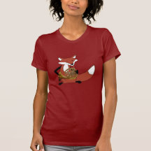 Fox jouant le cor de harmonie t-shirt
