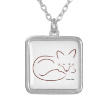 Fox rouge collier