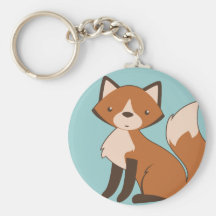 Fox se reposant mignon porte-clé