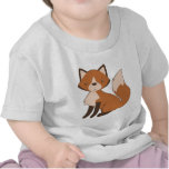 Fox se reposant mignon t-shirt