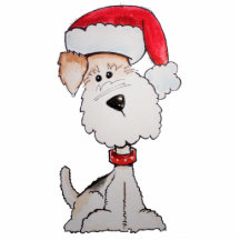Fox Terrier de Père Noël Photos En Relief