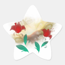 Frac floral autocollant
