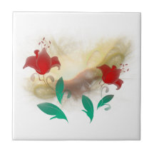 Frac floral carreaux