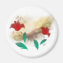 Frac floral magnets pour réfrigérateur