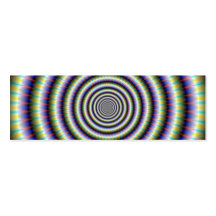 Fractal Rings Card Business Card Template