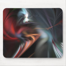 Fractale amortie d'abduction de couleur tapis de souris