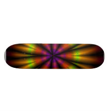 Fractale d'arc-en-ciel plateaux de skateboards customisés