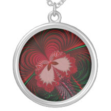 Fractale de papillon de Noël Collier