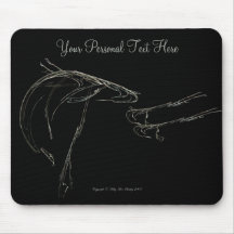 Fractale de pêche tapis de souris