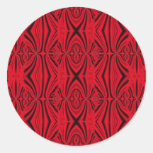 fractale de rouge de tension autocollants