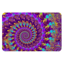Fractale folle pourpre magnet