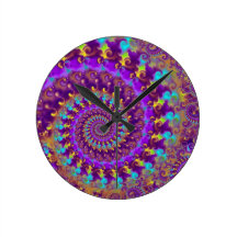 Fractale folle pourpre pendules